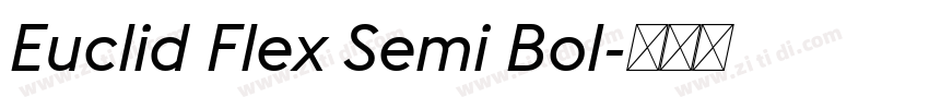 Euclid Flex Semi Bol字体转换